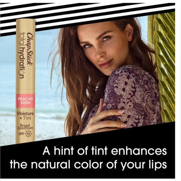 2pk ChapStick® Total Hydration Moisture + Tint SPF 15 peachy keen lip balms new - Picture 7 of 13